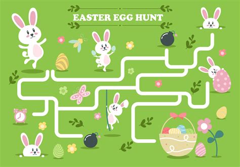 Easter Egg Hunt Vector Illustration 145584 Vector Art at Vecteezy