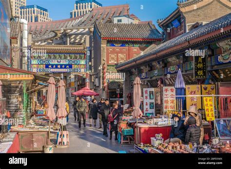 TIANJIN, CHINA - NOVEMBER 18: This is an antique market where vendors sell traditional Chinese ...