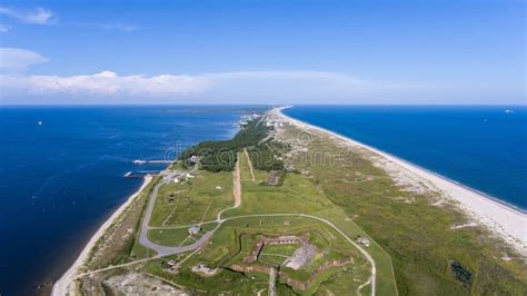 Fort Morgan State Park in Gulf Shores Stock Image - Image of mobile, aerial: 123343673