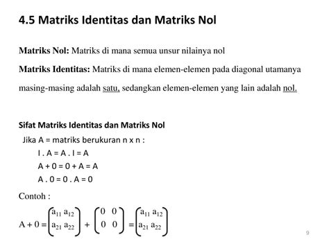 Matriks Identitas – Studyhelp