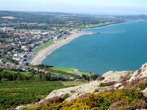 Bray seafront taken from the top of Bray head. | Dublin ireland ...