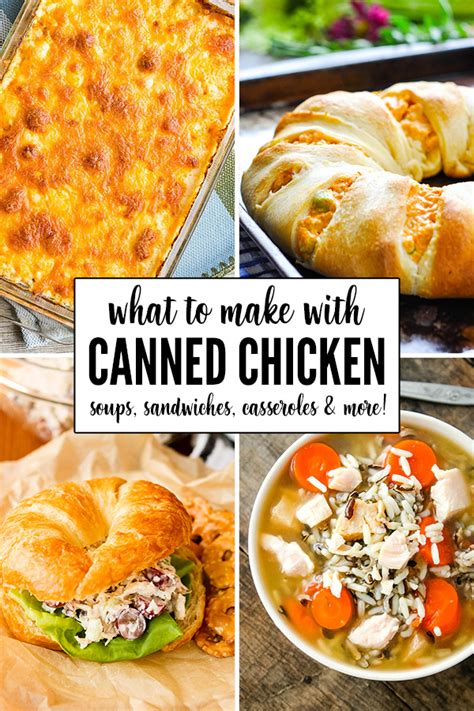 What to Make with Canned Chicken - Over 20 Recipes!