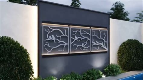 57+ Stylish Outdoor Wall Decorative Ornament Ideas for Unique Exterior ...