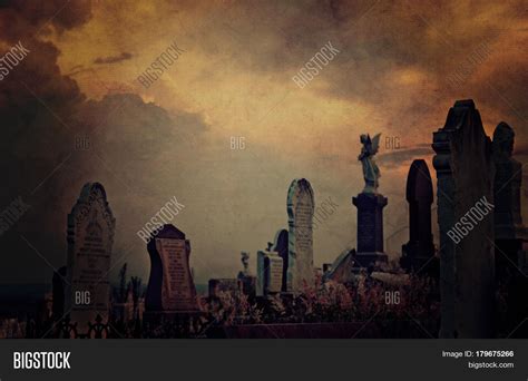 Gothic Cemetery Image & Photo (Free Trial) | Bigstock