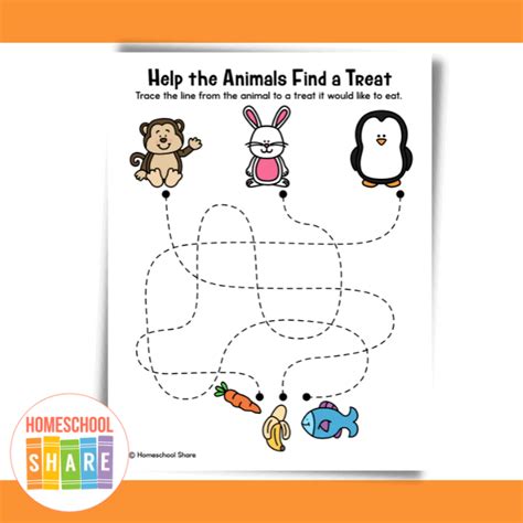 Animal Mazes Printable for Preschool - Homeschool Share