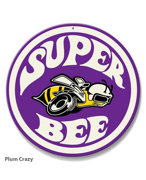 Dodge Super Bee Round Emblem Round Aluminum Sign – Legend Lines