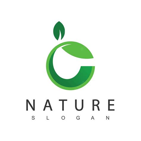 Premium Vector | Nature logo circle leaf icon