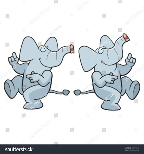 Dancing Elephant Stock Vector Illustration 16724545 : Shutterstock