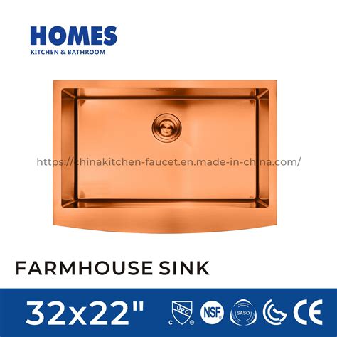 Rose Gold Farmhouse Workstation Sinks 304 Stainless Steel Kitchen Sink - China Kitchen Sink and ...