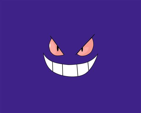 pokemon gengar smiling simple background faces 1280x1024 Anime Pokemon ...