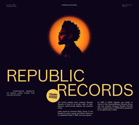 Republic Records | corporate website :: Behance