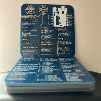 Arduino Cheat Sheet Coaster, Gold Printed Circuit Board, Unique Gift ...