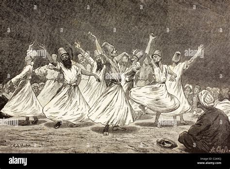 Whirling Dervishes in the 19th century Stock Photo - Alamy