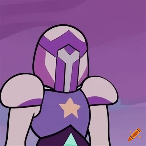 Steven universe character in knight armor on Craiyon