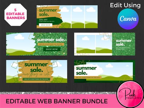 Website Banner Templates DIY - Canva Graphic by PinkTemplates ...