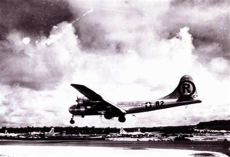 World War II Pictures In Details: Boeing B-29 Superfortress "Enola Gay" landing after the atomic ...