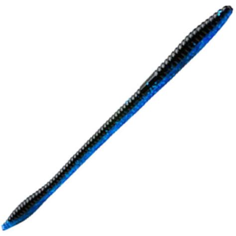 Zoom Trick Worms - Black Sapphire, 6.5in | Sportsman's Warehouse