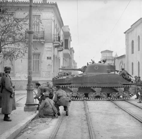 Battle of Athens, Greece, December 1944: Paras of the 2/5th Scottish Parachute Battalion ...