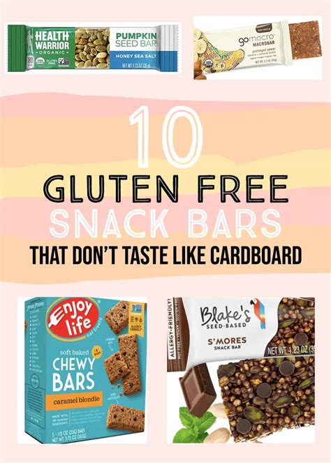 10 Gluten Free Snack Bars that Don’t Taste Like Cardboard - Eat or Drink