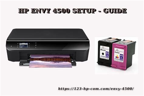 an image of a printer with the words hp envy 650 setup guide on it and ...