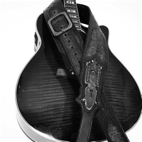 Custom Made Handmade Leather Guitar Strap by Longship Leather | CustomMade.com