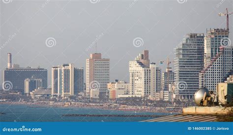 Skyline of Tel Aviv, Israel Stock Image - Image of eastern, aerial ...