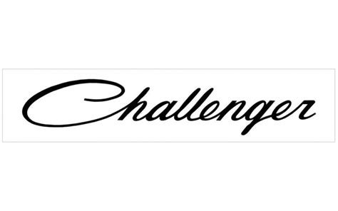 Dodge Challenger Script Windshield Decal - OEM Part # QG-CHW-618 - KLP Customs