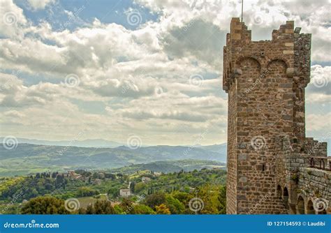 The Medieval Castle of Montalcino Stock Image - Image of orcia, italy: 127154593