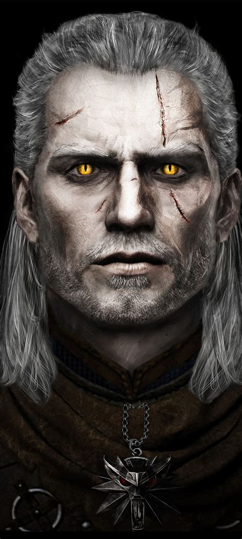 1080x2400 Resolution Henry Cavill As Geralt Of Rivia Fan Art 1080x2400 ...