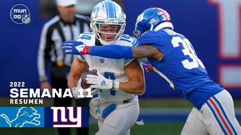 Detroit Lions vs. New York Giants | Semana 11 NFL 2022 | Resumen ...