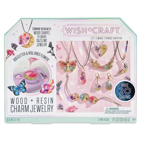 WishCraft Wood + Resin Charm Jewelry Kit | Michaels