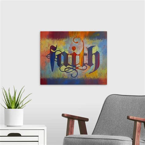 Faith - Calligraphy Wall Art, Canvas Prints, Framed Prints, Wall Peels | Great Big Canvas