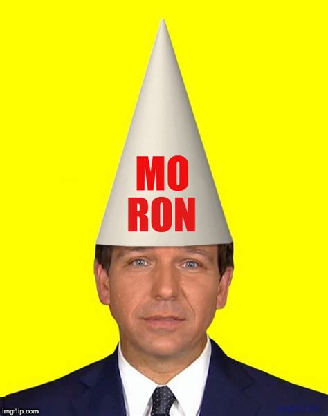 Image tagged in ron desantis,moron,florida,governor,racist,idiot - Imgflip