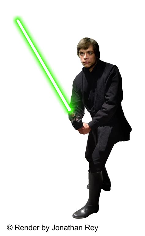 Luke Skywalker Jedi - Render PNG by jonathanrey on DeviantArt