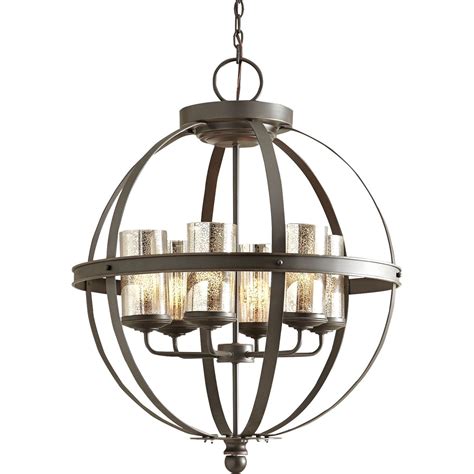 Crest 4-Light Lantern Pendant | Foyer chandelier, Farmhouse chandelier, Chandelier lighting