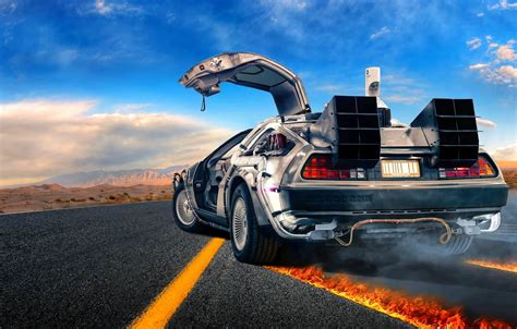 Wallpaper DeLorean, DMC-12, Back to the Future images for desktop, section фильмы - download