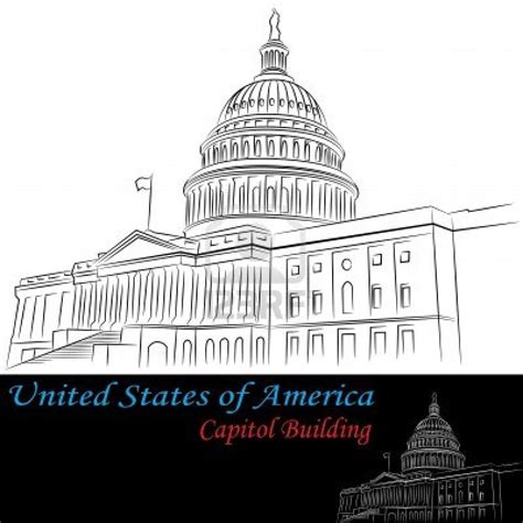 An image of United States of America Capitol Building drawing.. | Capitol building, Veterans ...