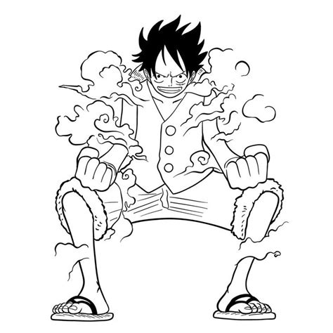 Learn How to Draw Luffy in Gear Second