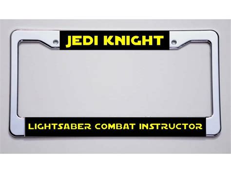 STAR WARS FANS "JEDI KNIGHT /LIGHTSABER COMBAT INSTRUCTOR " LICENSE ...