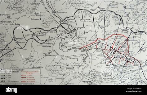 Map battle lines wwi hi-res stock photography and images - Alamy