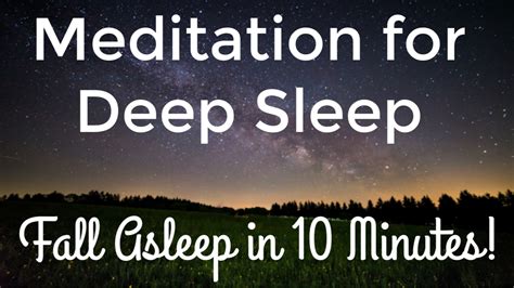 Guided Meditation for Deep Sleep - Relax the Mind in 10 Minutes