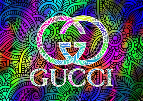 Gucci Multi Color With Pattern Background Digital Art by Ricky Barnard