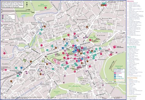 Edinburgh tourist map - Ontheworldmap.com