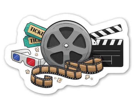 Buy Movies - Die cut stickers | StickerApp