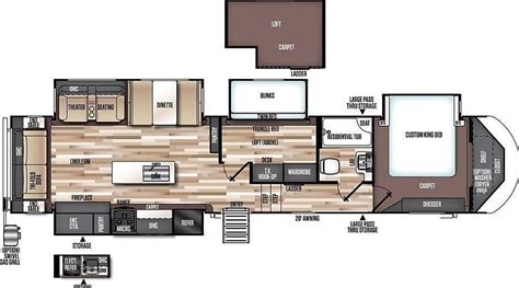 Bunk House Floor Plan for a Tiny House Trailer