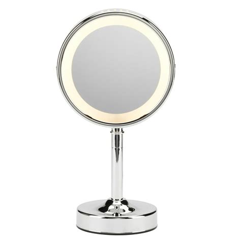 Conair Double-Sided Lighted Vanity Mirror, 1x / 5x Magnification ...