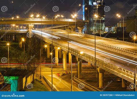 City Road Overpass at Night Stock Photo - Image of cityscape, downtown: 28397288