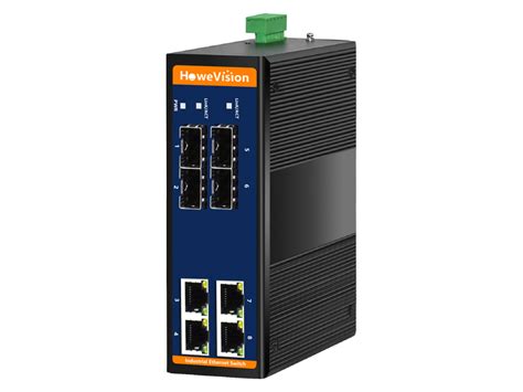 Industrial Gigabit Managed Ethernet Switch, 4-Ports 10/100/1000Base-TX ...