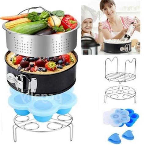 10PCS Instant Pot Accessories Set Steamer Basket