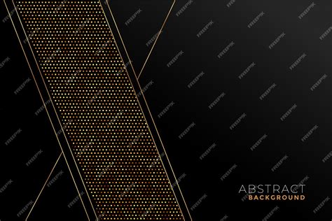 Free Vector | Black and gold stylish pattern in geometric shapes